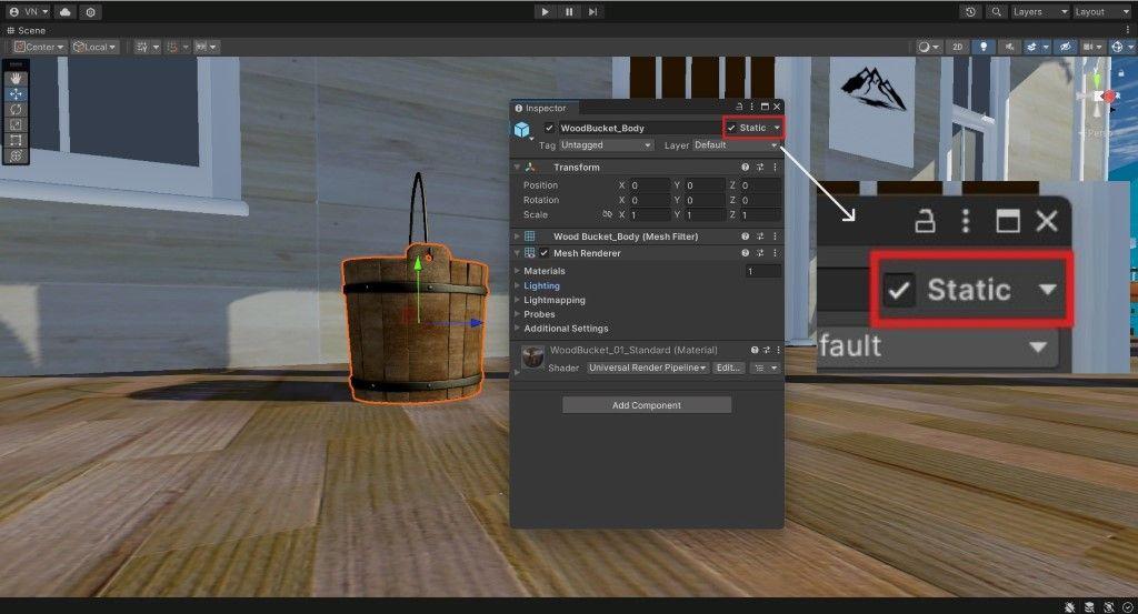 The "Static" checkbox.