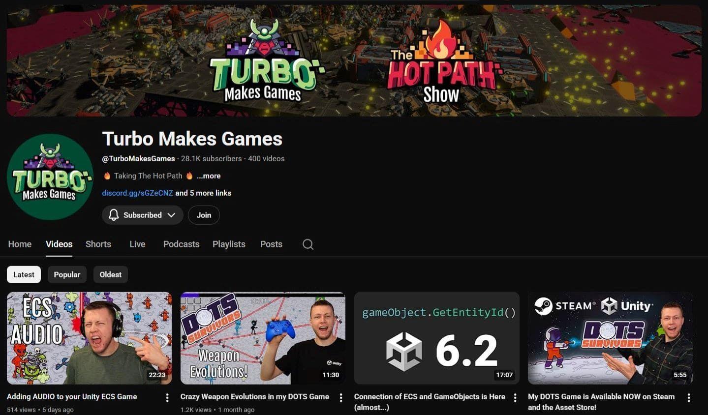 turbo makes games youtube channel
